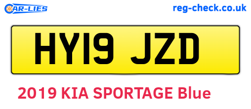 HY19JZD are the vehicle registration plates.