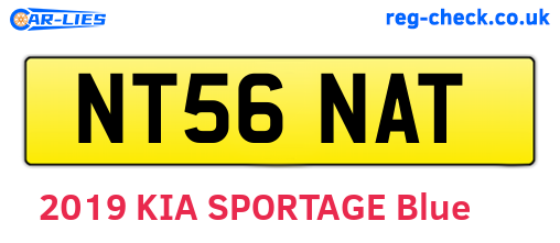 NT56NAT are the vehicle registration plates.