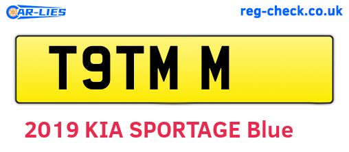 T9TMM are the vehicle registration plates.