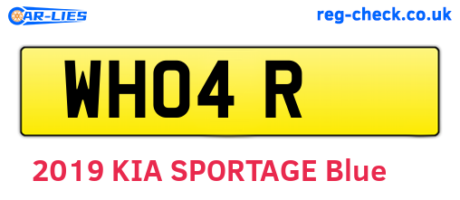 WHO4R are the vehicle registration plates.