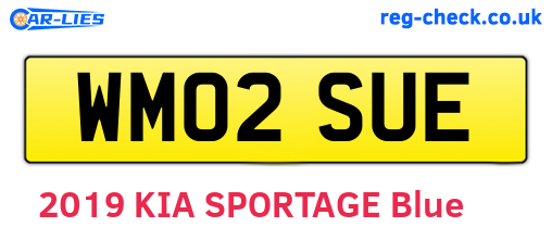 WM02SUE are the vehicle registration plates.