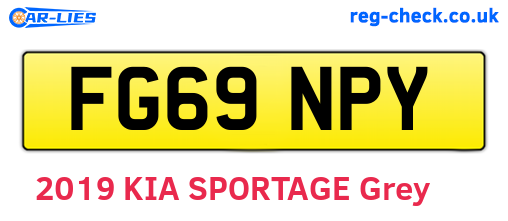 FG69NPY are the vehicle registration plates.