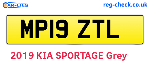 MP19ZTL are the vehicle registration plates.