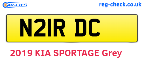 N21RDC are the vehicle registration plates.