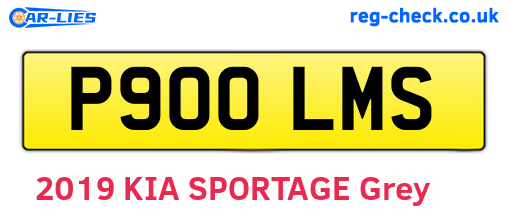 P900LMS are the vehicle registration plates.