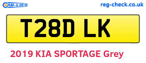 T28DLK are the vehicle registration plates.