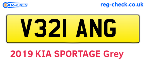 V321ANG are the vehicle registration plates.