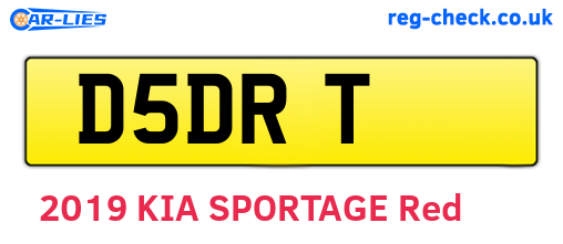 D5DRT are the vehicle registration plates.
