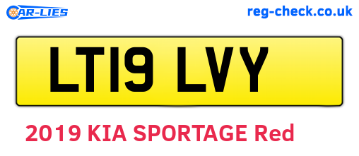 LT19LVY are the vehicle registration plates.