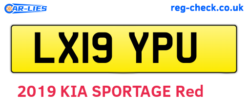 LX19YPU are the vehicle registration plates.