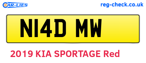 N14DMW are the vehicle registration plates.