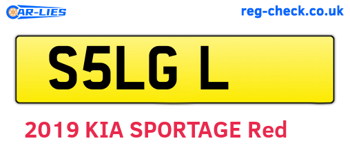 S5LGL are the vehicle registration plates.