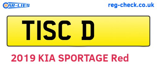 T1SCD are the vehicle registration plates.