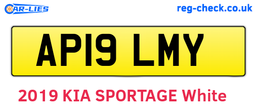AP19LMY are the vehicle registration plates.