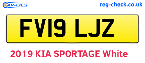 FV19LJZ are the vehicle registration plates.