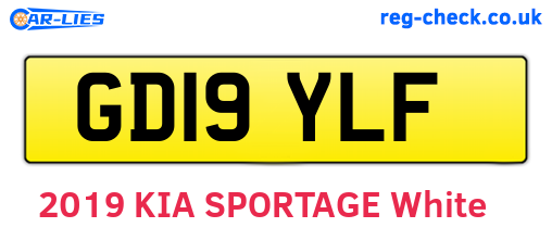 GD19YLF are the vehicle registration plates.
