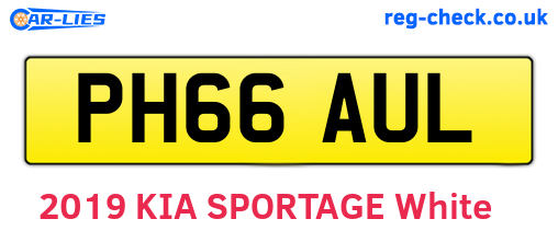 PH66AUL are the vehicle registration plates.
