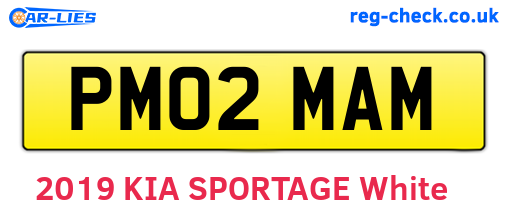 PM02MAM are the vehicle registration plates.