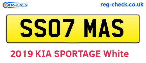 SS07MAS are the vehicle registration plates.