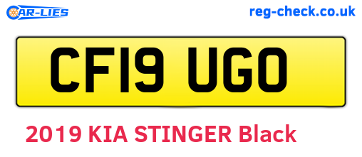 CF19UGO are the vehicle registration plates.