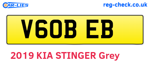 V60BEB are the vehicle registration plates.