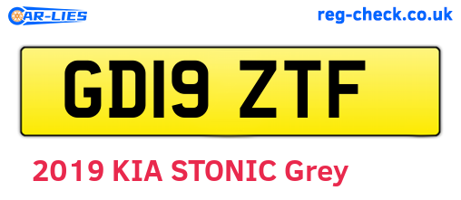GD19ZTF are the vehicle registration plates.