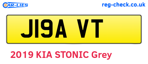 J19AVT are the vehicle registration plates.