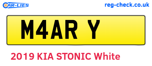 M4ARY are the vehicle registration plates.