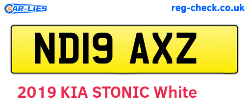 ND19AXZ are the vehicle registration plates.
