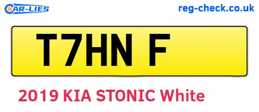 T7HNF are the vehicle registration plates.
