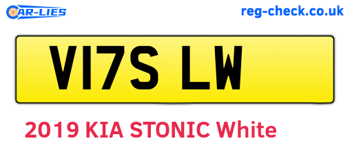 V17SLW are the vehicle registration plates.