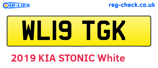 WL19TGK are the vehicle registration plates.