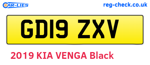 GD19ZXV are the vehicle registration plates.