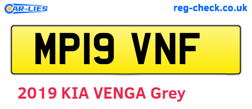 MP19VNF are the vehicle registration plates.