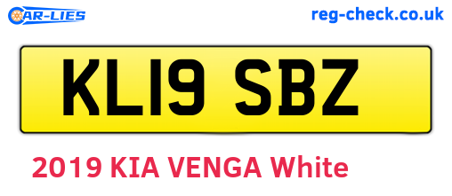 KL19SBZ are the vehicle registration plates.