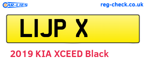 L1JPX are the vehicle registration plates.