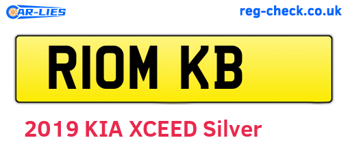 R10MKB are the vehicle registration plates.
