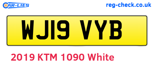 WJ19VYB are the vehicle registration plates.