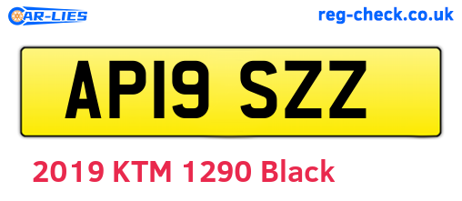 AP19SZZ are the vehicle registration plates.