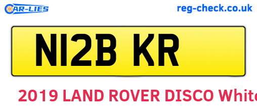 N12BKR are the vehicle registration plates.