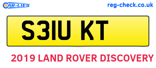 S31UKT are the vehicle registration plates.