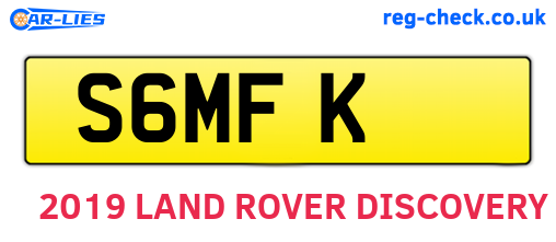 S6MFK are the vehicle registration plates.