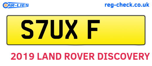 S7UXF are the vehicle registration plates.