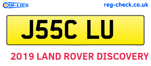 J55CLU are the vehicle registration plates.