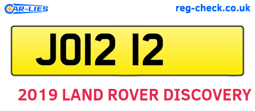 JOI212 are the vehicle registration plates.