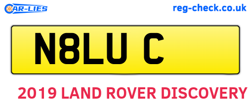 N8LUC are the vehicle registration plates.