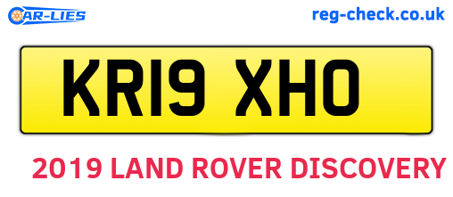 KR19XHO are the vehicle registration plates.