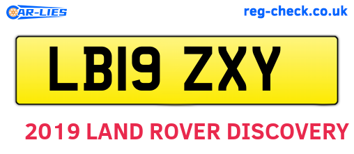 LB19ZXY are the vehicle registration plates.
