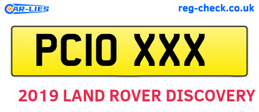 PC10XXX are the vehicle registration plates.