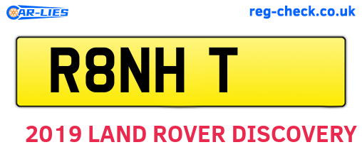 R8NHT are the vehicle registration plates.